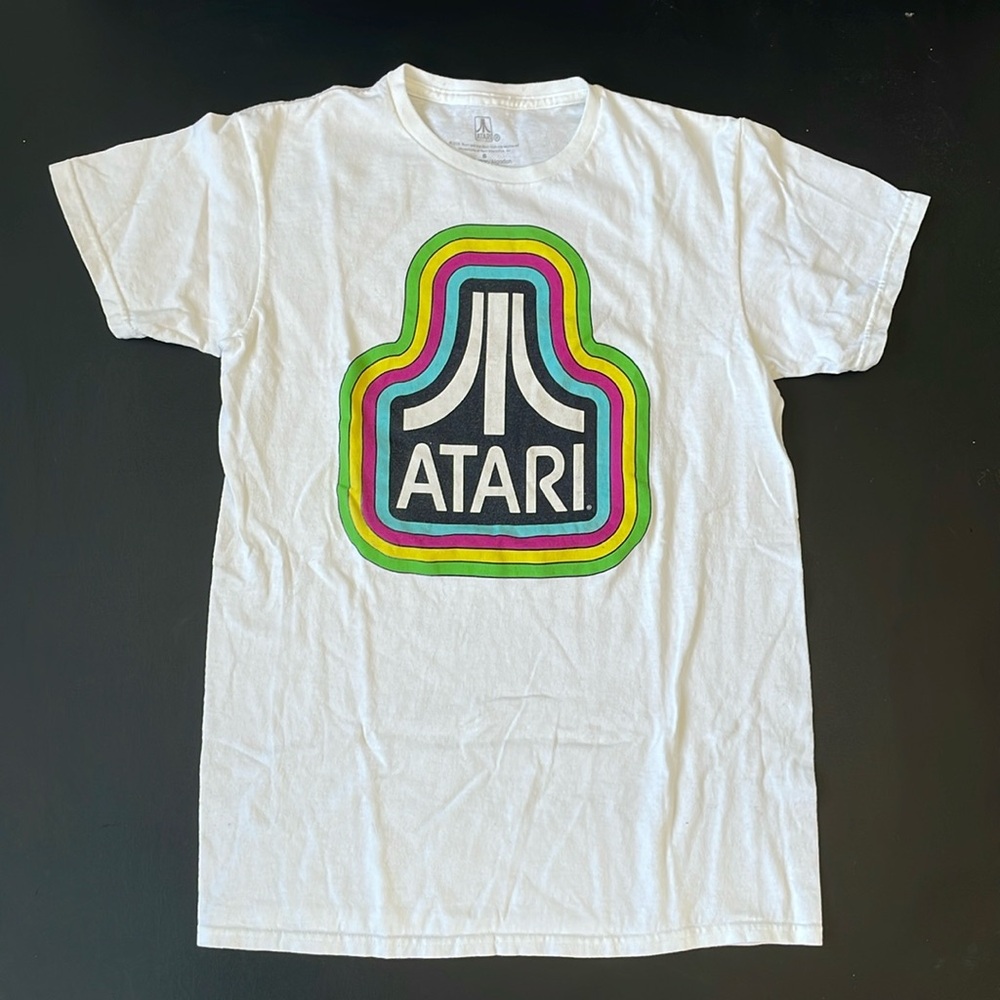 EC White Atari Short Sleeve T-Shirt - Size S